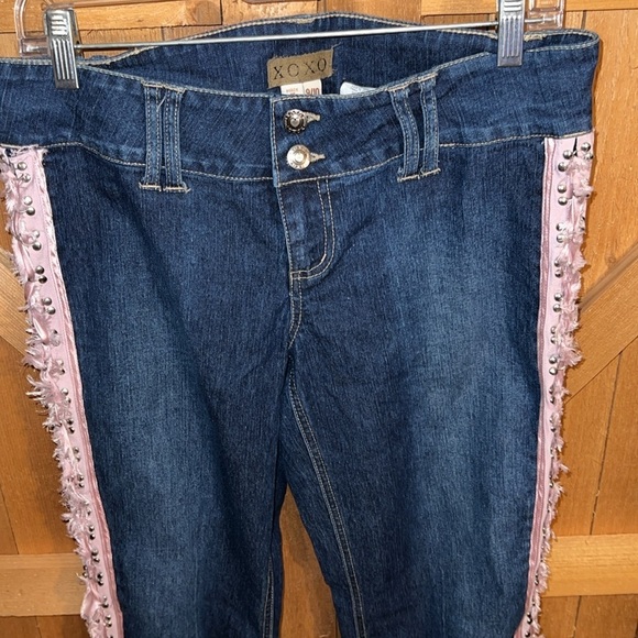 XOXO Bootcut Jeans Ribbon Down Sides 9/10 - Picture 4 of 8